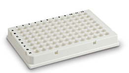 Hard-Shell® 96-Well PCR Plates, low profile, thin wall, skirted, white/clear #HSP9601