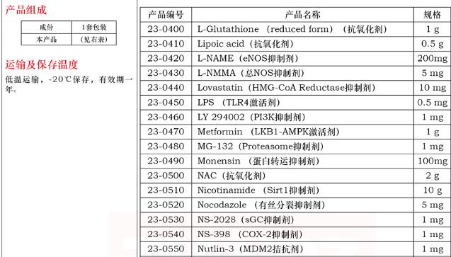 L-NMMA( 总 NOS 抑制剂 )5mg规格