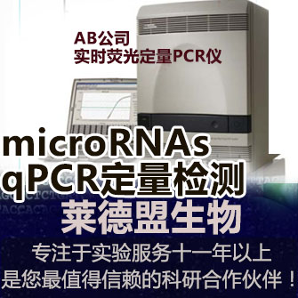 microRNAs qPCR定量检测服务
