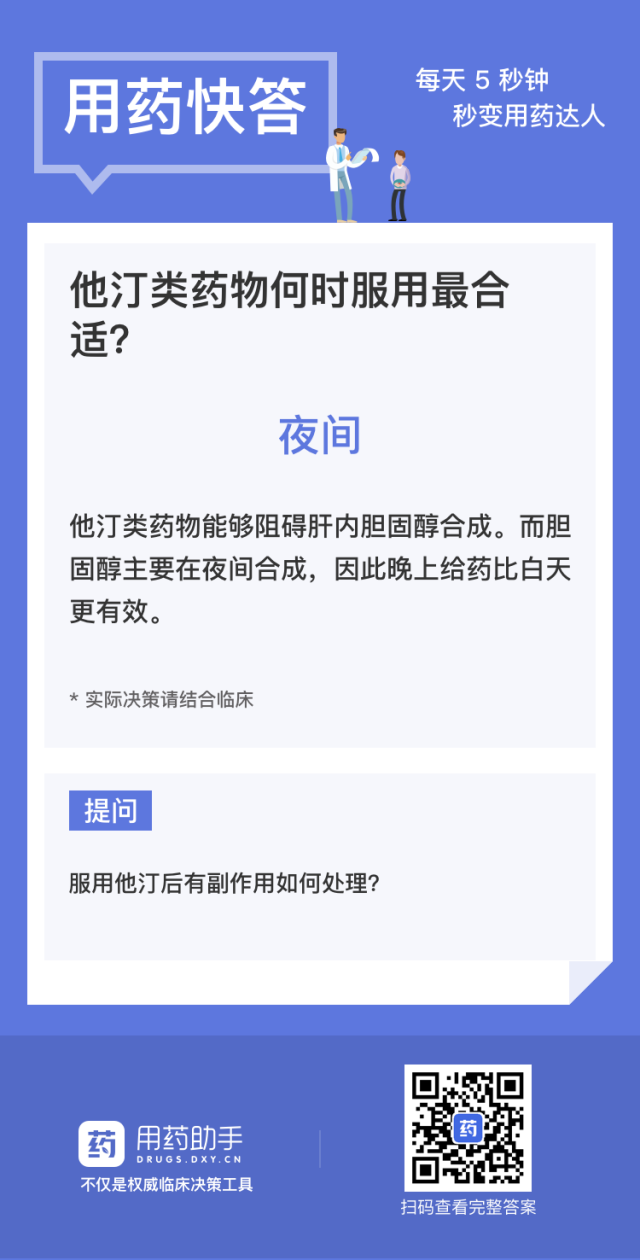 用药快答-他汀类药物何时服用最合适？.png