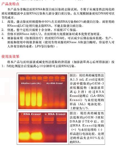 非酶 RNA 清除剂 1.01.5mL规格