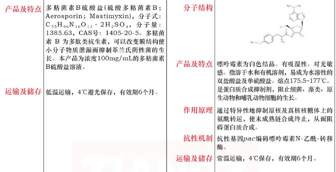 嘌呤霉素干粉25mg说明书