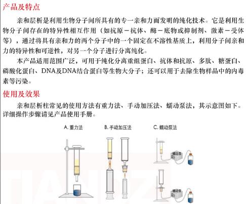 亲和层析柱6 mL费用
