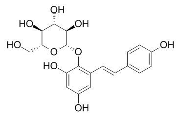 2,3,5,4'-Tetrahydroxyl diphenylethylene-2-O-glucoside 2,3,5,4-四羟基二苯乙烯葡萄糖苷 CAS：82373-94-2