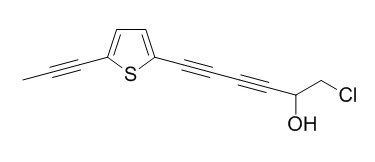 1-chloro-6-(5-(prop-1-ynyl)thiophen-2-yl)hexa-3,5-diyn-2-ol 1-氯-6-(5-(1-丙炔基)噻-2-基)-3,5-己二炔-2-醇 CAS:78876-52-5
