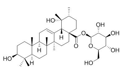 Pomolic acid 28-O-beta-D-glucopyranosyl ester 28-O-beta-D-吡喃葡萄糖果树酸酯 CAS:83725-24-0