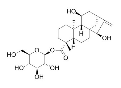 Paniculoside II (4alpha,11beta,15beta)-11,15-二羟基贝壳杉-16-烯-18-酸beta-D-吡喃葡萄糖酯 CAS:60129-64-8