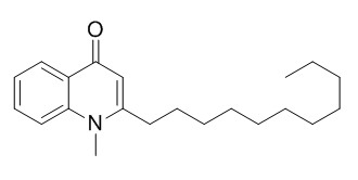 1-Methyl-2-undecylquinolin-4(1H)-one 1-甲基-2-十一烷基喹口林-4(1H)-酮 CAS:59443-02-6
