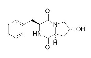 Cyclo(L-Phe-trans-4-hydroxy-L-Pro) 环(L-苯丙氨酰-反式-4-羟基-L-脯氨酸) CAS:118477-06-8
