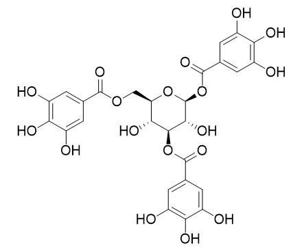 1,3,6-Tri-O-galloylglucose 1,3,6-三没食子酰葡萄糖 CAS:18483-17-5