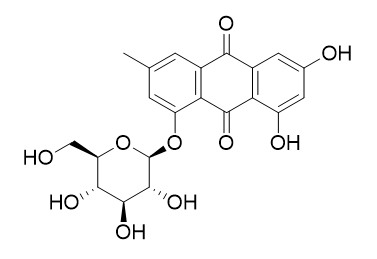Emodin 1-O-beta-D-glucoside 大黄素-1-β-D-吡喃葡萄糖苷 CAS:38840-23-2