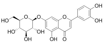 Luteolin-7-O-glucoside 木犀草苷 CAS号:5373-11-5