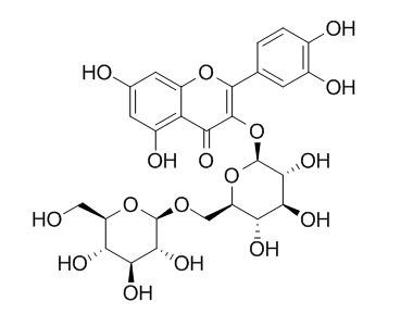 Quercetin-3-gentiobioside 槲皮素-3-龙胆二糖甙 CAS:7431-83-6