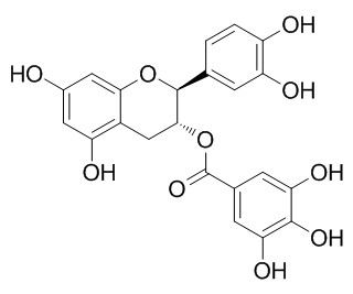 (-)-Catechin gallate(CG) 儿茶素没食子酸酯CG,CAS:130405-40-2