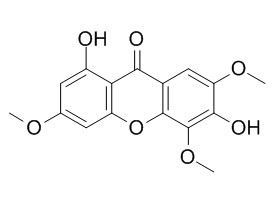 3,8-Dihydroxy-2,4,6-trimethoxyxanthone 3,8-二羟基-2,4,6-三甲氧基氧杂蒽酮 CAS:65008-17-5
