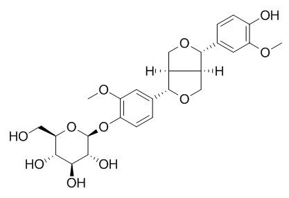 Pinoresinol 4-O-beta-D-glucopyranoside (+)-松脂素-β-D-吡喃葡萄糖苷 69251-96-3