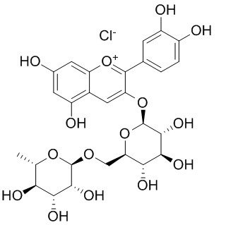 Cyanidin-3-O-rutinoside chloride 氯化失车菊素-3-O-芸香糖苷 CAS:18719-76-1