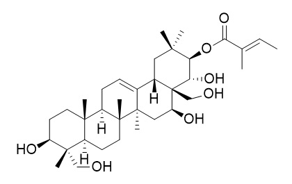 21-O-Tigloylgymnemagenin 21-O-巴豆酰基匙羹藤新苷元 CAS:1581276-63-2