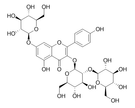 Kaempferol 3-sophoroside-7-glucoside CAS:55136-76-0