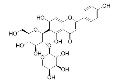 Isovitexin 2''-O-arabinoside 异牡荆黄素 2''-O-阿拉伯糖苷 CAS:53382-71-1