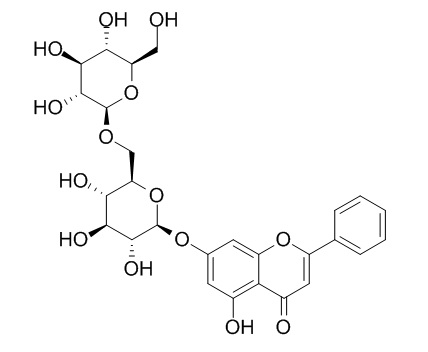 Chrysin 7-O-beta-gentiobioside 白杨素-7-O-龙胆二糖苷 CAS:88640-89-5