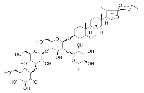 Zingiberen newsaponin 盾叶薯蓣皂苷I,盾叶新苷 CAS:91653-50-8