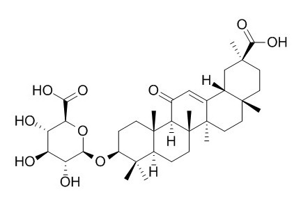 Glycyrrhetic acid 3-O-mono-beta-D-glucuronide 单葡萄糖醛酸甘草次酸 CAS:34096-83-8