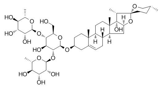 Pennogenin 3-O-beta-chacotrioside 偏诺皂苷元-3-O-α-L-吡喃鼠李糖-(1-4) 55916-52-4