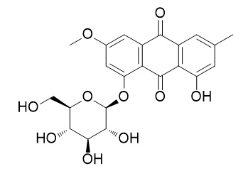 Physcion 8-O-beta-D-monoglucoside 大黄素JIA醚-8-O-β-D-葡萄糖苷 CAS:23451-01-6
