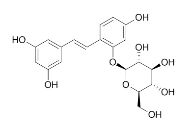 Oxyresveratrol 2-O-beta-D-glucopyranoside 氧化白藜芦醇-2-O-β-D-吡喃葡萄糖苷  392274-22-5