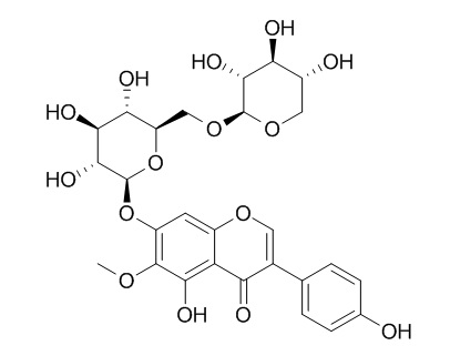 Tectorigenin 7-O-xylosylglucoside 鸢尾黄素-7-O-木糖基葡萄糖苷 231288-19-0