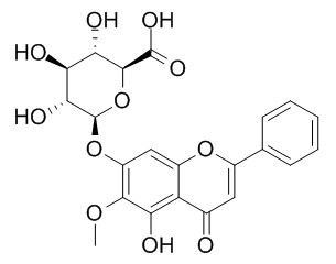 Oroxylin A 7-O-beta-D-glucuron ide 千层纸素A-7-0-β-D-葡萄糖醛酸苷 CAS:36948-76-2