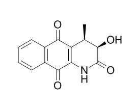 Griffithazanone A (3R,4R)-3,4-二氢-3-羟基-4-甲基苯并[G]喹LIN-2,5,10(1H)-三酮 CAS:240122-30-9
