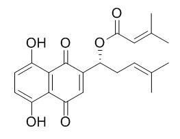 Dimethylacrylshikonin β,β-二甲基丙烯酰紫草素 CAS:24502-79-2