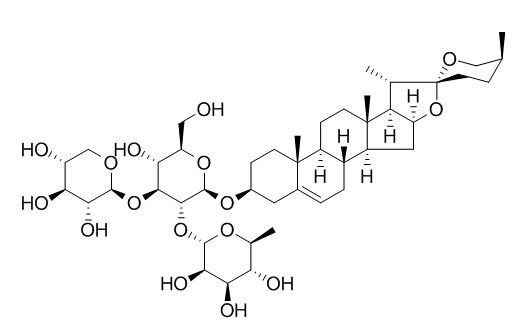 Liriope muscari baily saponins C 短葶山麦冬皂苷C,CAS:87480-46-4 