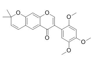2',4',5'-Trimethoxy-2'',2''-dimethylpyrano[5'',6'':6,7]isoflavone 2',4',5'-三甲氧基-2'',2''-二甲基吡喃并[5'',6'':6,7]异黄酮 CAS:211799-56-3
