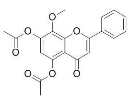 5,7-Diacetoxy-8-methoxyflavone 5,7-二羟基-8-甲氧基黄酮二乙酸酯 CAS:23246-80-2