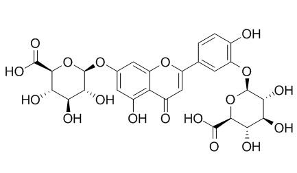Luteolin 7,3'-di-O-glucuronide  木樨草素 7,3'-二-O-葡糖醛酸苷 CAS:53965-08-5