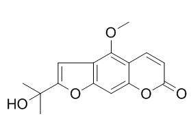 2-(1-Hydroxy-1-methylethyl)-4-methoxy-7H-furo[3,2-g][1]benzopyran-7-one 5-甲氧基-2',3'-去氢异紫花前胡内酯 CAS:54087-32-0