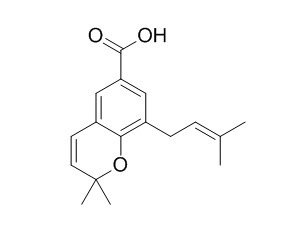2,2-Dimethyl-8-prenylchromene 6-carboxylic acid 2,2-二甲基-8-(3-甲基-2-丁基)CAS:151731-50-9