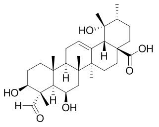 3,6,19-Trihydroxy-23-oxo-12-ursen-28-oic acid  3,6,19-三羟基-23-氧代-12-乌苏烯-28-酸 CAS:131984-82-2