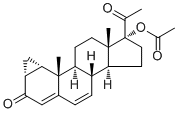 17-Hydroxy-1a,2a-methylenepregna-4,6-diene-3,20-dione acetate2701-50-0
