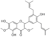 5,7,4'-Trihydroxy-3,6-dimethoxy-3',5'-diprenylflavone1246926-08-8
