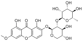 Swertianin 2-O-α-L- rhamnopyranosyl-(1→2)-β-D-xylopyranoside136832-00-3