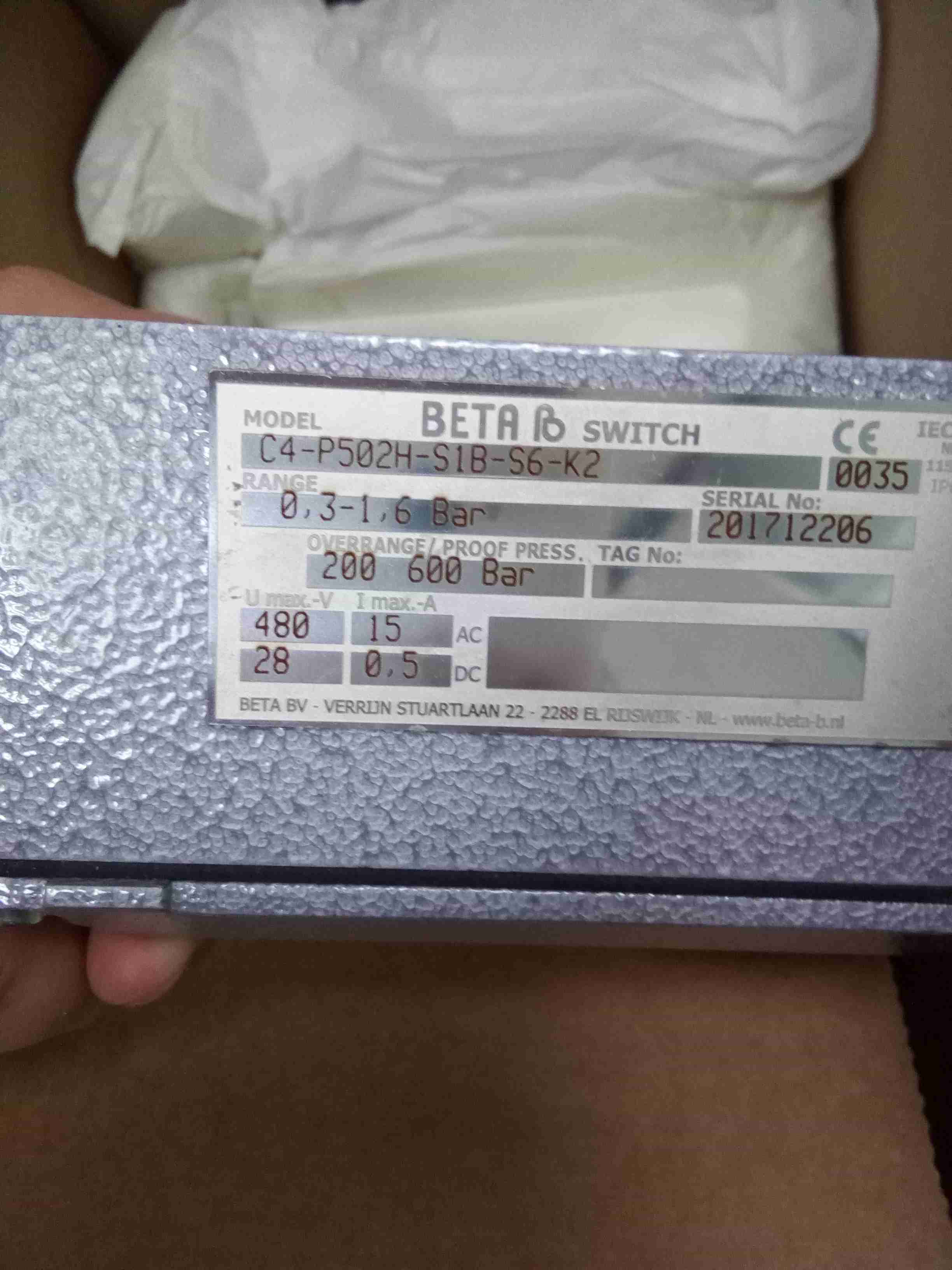 BETA防爆差压开关 