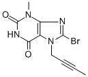 8-Bromo-7-(but-2-yn-1-yl)-3-methyl-1H-purine-2,6(3H,7H)-dione666816-98-4
