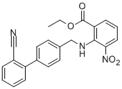Ethyl 2-(((2'-cyano-[1,1'-biphenyl]-4-yl)methyl)amino)-3-nitrobenzoate136285-67-1