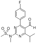 4-(4-Fluorophenyl)-6-isopropyl-2-[(N-methyl-N-methylsulfonyl)amino]pyrimidinyl-5-yl-formyl147118-37-4