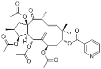 3,5,7,15-Tetraacetoxy-9-nicotinoyloxy-6(17),11-jatrophadien-14-one244277-75-6