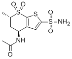 N-6-Methyl-7,7-dioxo-2-sulfamoyl-5,6-dihydro-4H-thieno[2,3-b]thiopyran-4-yl]acetamide147200-03-1